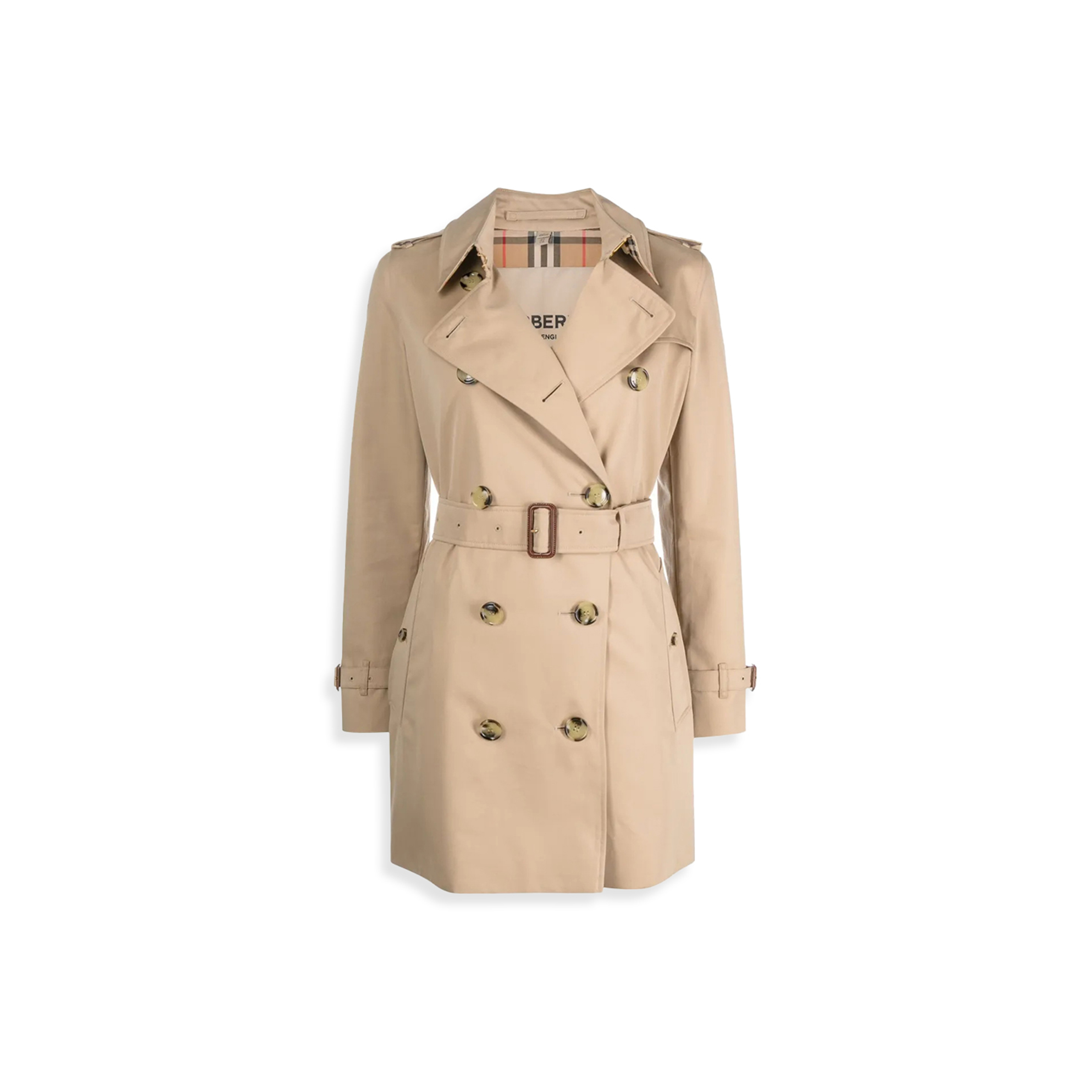BURBERRY SHORT KENSINGTON TRENCH COAT 